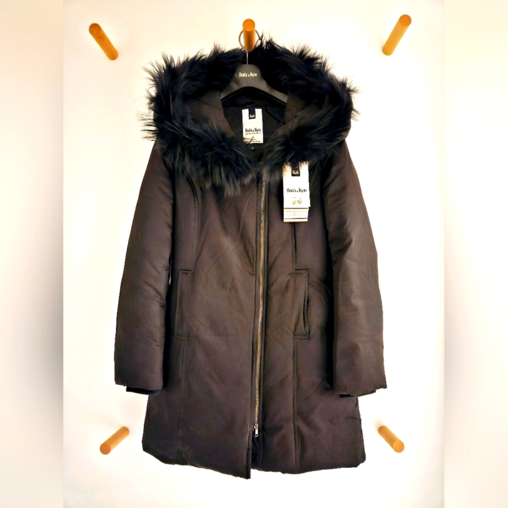 Soia & Kyo - Down Winter Coat - Size S - Black - Picture 1 of 15
